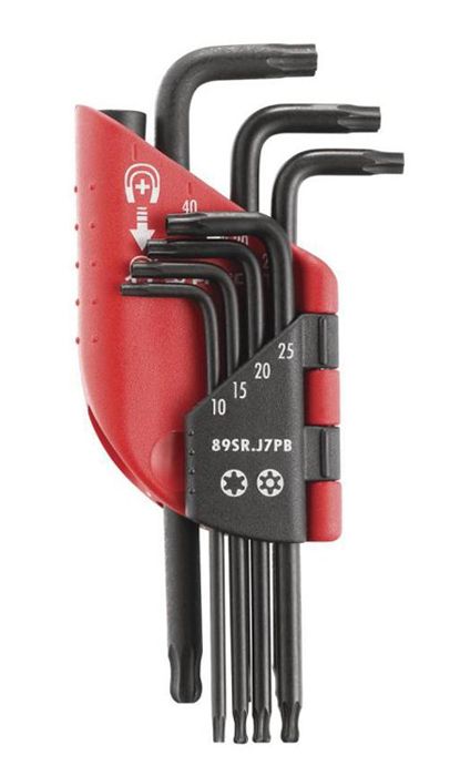 Jeu de 7 clés mâles TorxResistorx FACOM 89SR.J7PB 10 à 40 mm