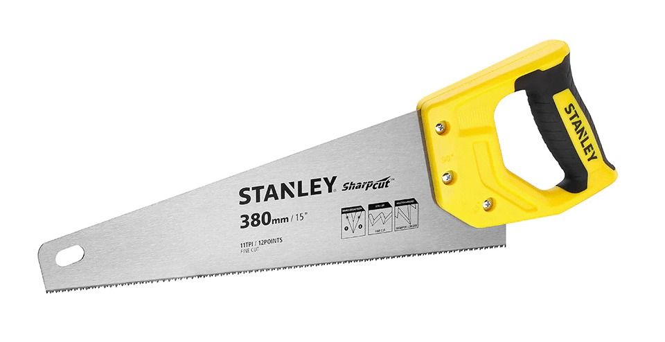 Scie égoïne à bois universelle SHARPCUT™ 380mm STANLEY STHT20369 1 - vue 2