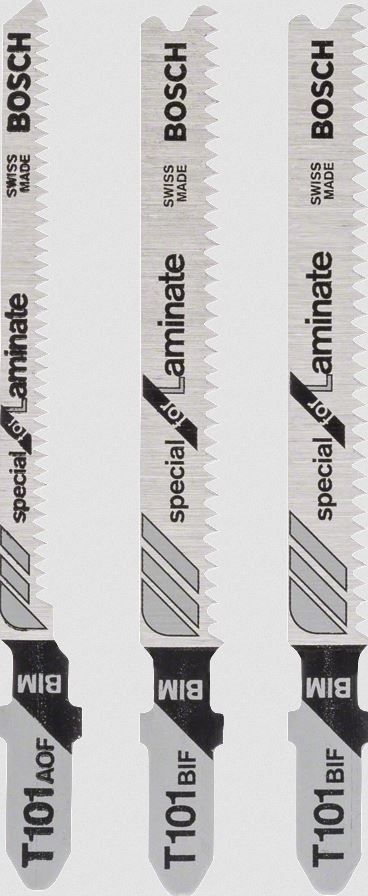 Carte de 3 Lames BOSCH 2 X T101BIF + 1 X T101AOF Spécial Coupe Parquet 2608636429