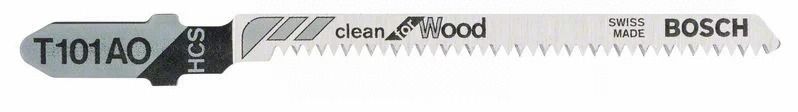 Lames de scie sauteuse Bosch T 101 AO pour bois tendre 3 pièces - vue 3