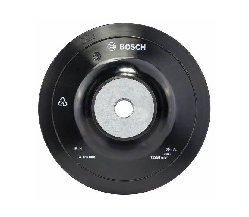 Plateau de ponçage Ø125 mm BOSCH pour meuleuse angulaire 1 608 601 033