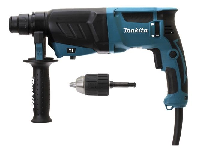 Perforateur-burineur SDS-Plus 26mm MAKITA HR2630X7 800W + mandrin automatique + coffret