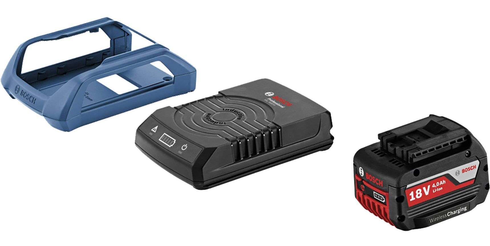 Bosch Set batterie Set de base GBA 18 V 2,0 Ah MW-B + GAL 1830 W à système de recharge sans fil