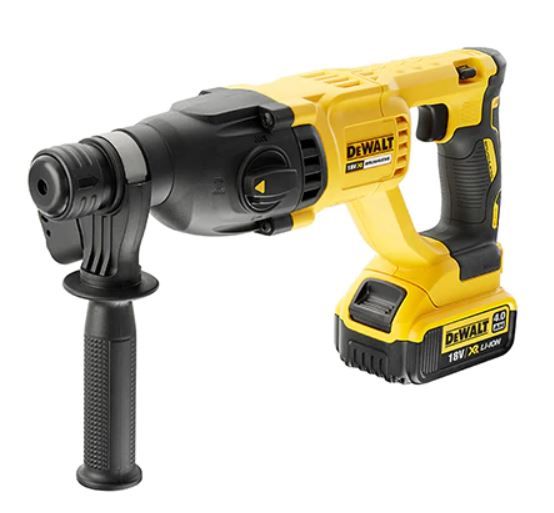 Perforateur SDS+ 18V 3 modes 2.6J + 1 batterie XR 4Ah + chargeur + coffret T STAK DEWALT DCH133M1 - vue 2