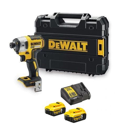Visseuse à chocs DEWALT DCF887P2 18V 2 x 5 Ah Li Ion XR moteur sans