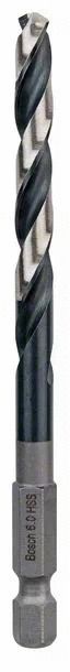 Bosch Foret hélicoïdal HSS à queue six pans 6 0 mm 6 x 57 x 98 mm 2608577058