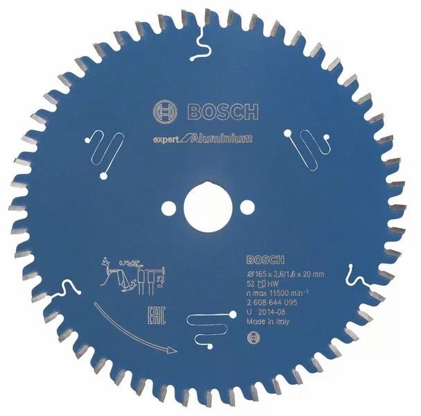 Bosch Lame carbure Expert Alu165x2 6x30mm - vue 2