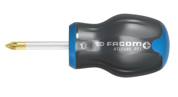 Tournevis PROTWIST 2 x 35mm PZ2 pour vis cruciformes Pozidriv lame courte