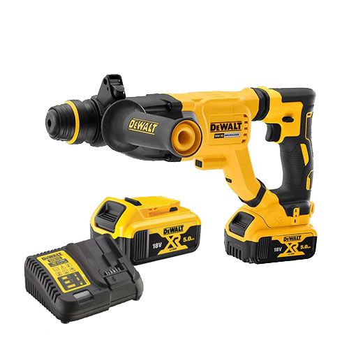 Perforateur burineur SDS Plus XR 18V Li ion DEWALT DCH263P1 Ø28 mm en coffret avec batterie 5Ah et chargeur