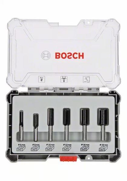 Bosch Coffret de fraises droites 6 pièces - vue 2