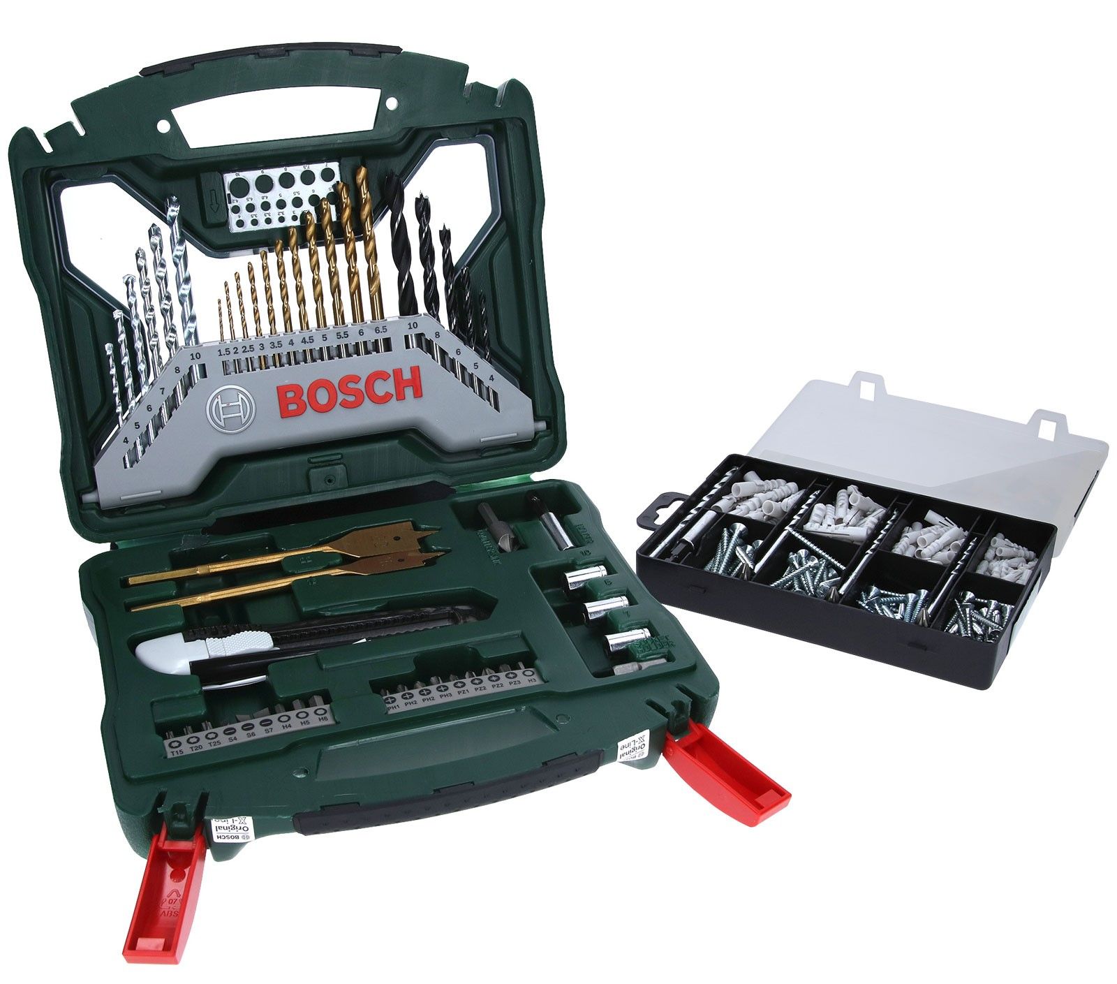 Coffret perçage et vissage Bosch 50 pièces + kit fixation 173 pièces - vue 2