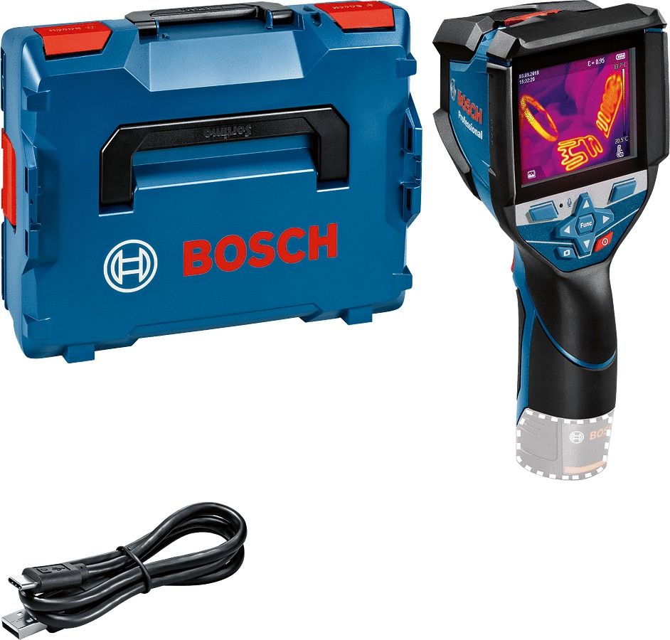 Caméra thermique Bosch Professional GTC 600 C sans batterie calages Boxx cable USB C en Boxx 0601083508