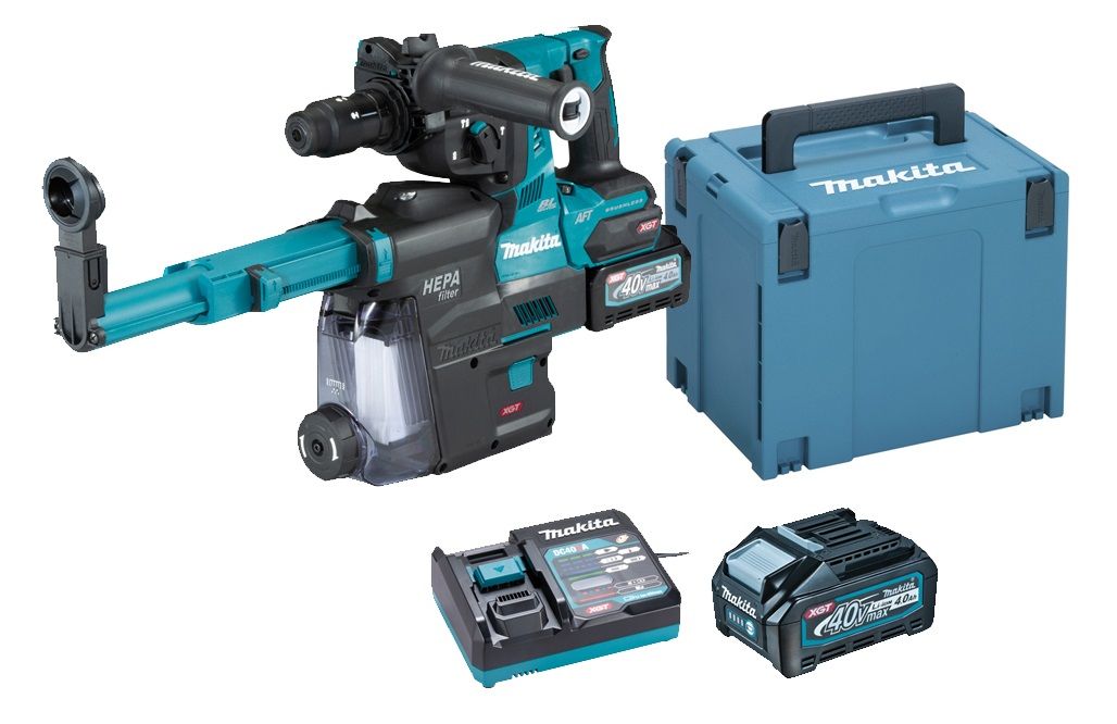 Perfo burineur SDS Plus 40 V max Li Ion 4 Ah 28 mm MAKITA HR002GM204