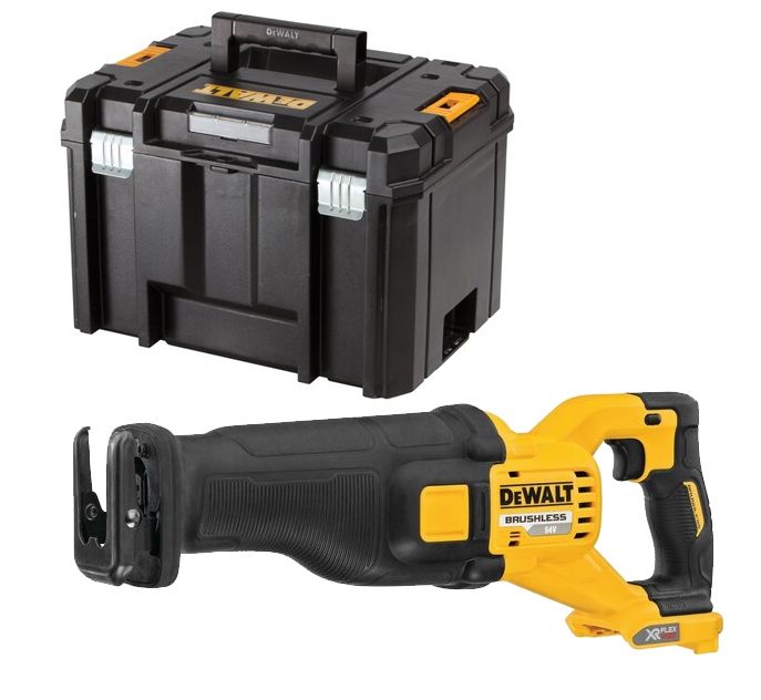 Scie sabre 2.0 XR FLEXVOLT 54V 2Ah Li Ion Brushless DEWALT sans batterie ni chargeiur coffret TSTAK DCS389NT XJ