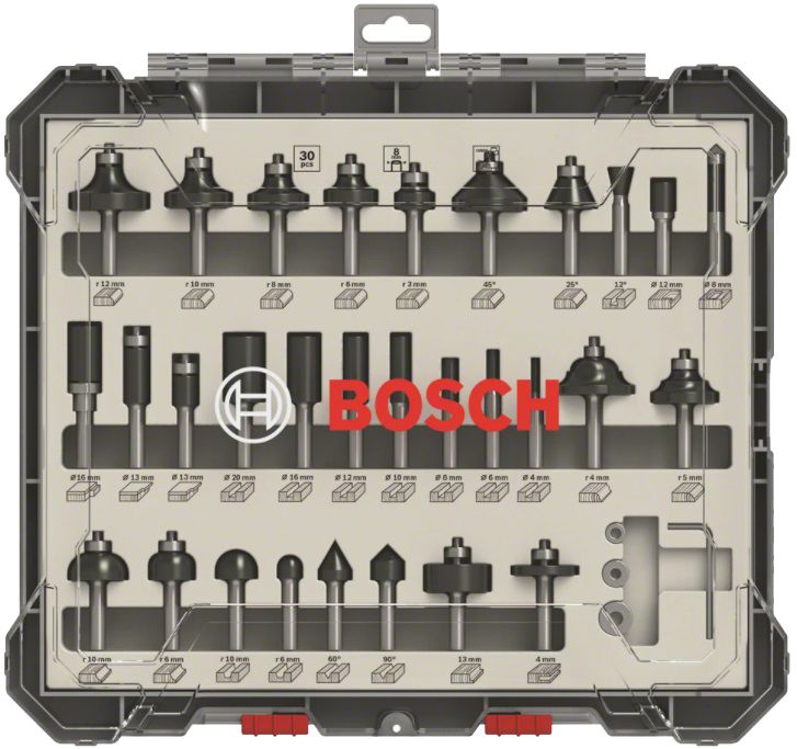 Bosch Coffret Fraises mixtes 30 pièces 2607017475 - vue 2