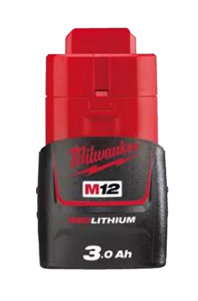 Batterie Li ion M12 12V 3Ah MILWAUKEE Autonomie 3x supérieure Protection Redlithium et Redlink - vue 2