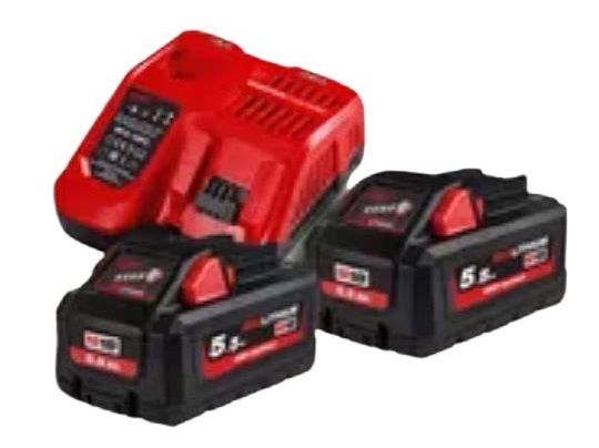 Pack de 2 batteries 18V M18 HNRG HIGH OUTPUT™ 5 5 Ah+ chargeur M12 18 FC MILWAUKEE 4933464713 - vue 2