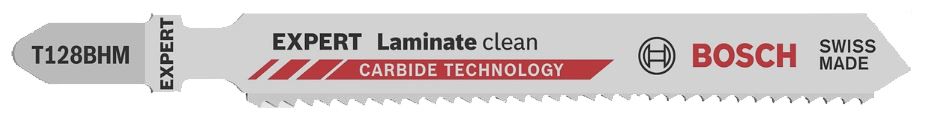 Lame de scie sauteuse T 128 BHM BOSCH 92 mm Spécial stratifié Carte de 3 2608900542