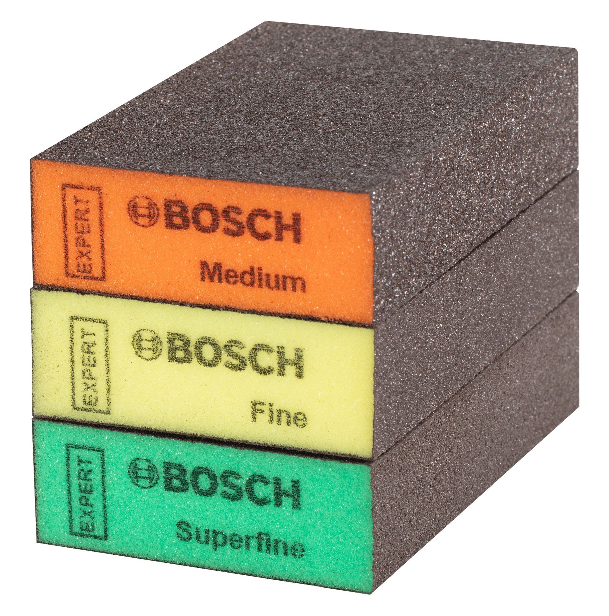 Eponge abrasive Bosch 69X97X26mm grain intermédiaire - vue 2