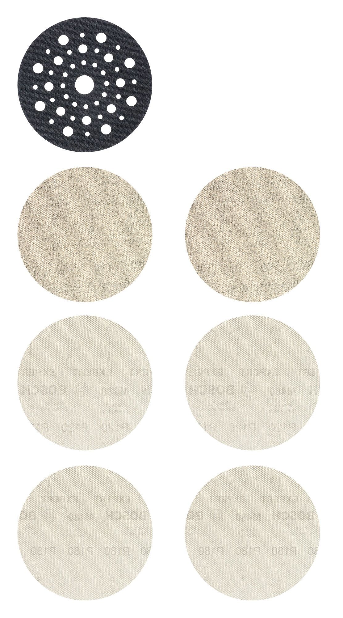 Kit de disques abrasifs réticulés Expert M480 7 pièces BOSCH 2608901202