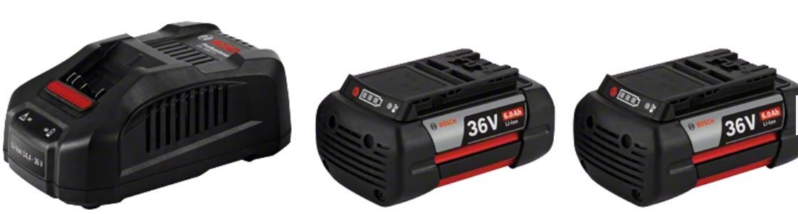 Pack starter Bosch 2 batteries 36V 6 0Ah + Chargeur - vue 2