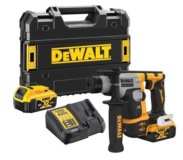 Perforateur SDS Plus 18V XR 2x5 0 Ah dans T STAK DEWALT DCH172P2 QW - vue 2