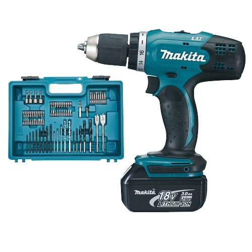 Perceuse visseuse 42NM BL1830BX2 + DC18RC MAKITA DDF453RFX1