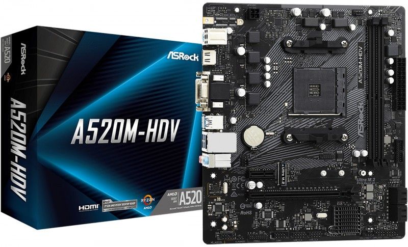 ASRock A520M HDV - vue 4
