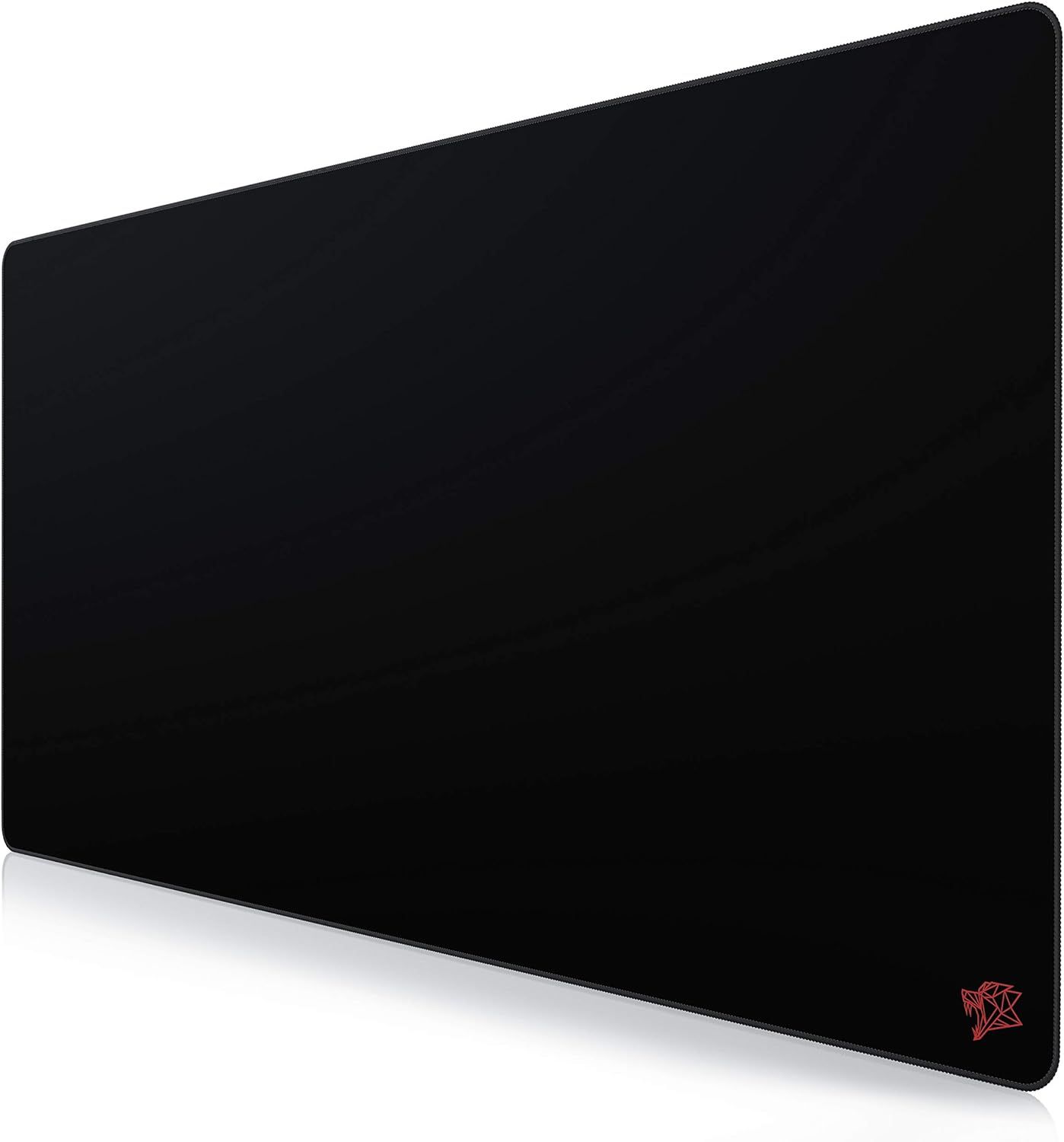 Tapis de souris Gaming xxL 1200x600mm - Tapis de Table Surdimensionné Extra Grand xxxL - pour précision et rapidité - pour Souris et Clavier Roccat Razer Logitech - Noir