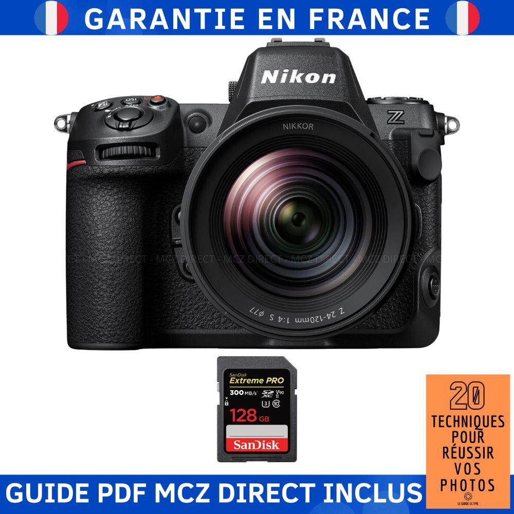 Nikon Z8 + Z 24 120mm F4 + 1 SanDisk Extreme PRO UHS II SDXC 300 MB/ + Guide PDF MCZ DIRECT '20 TECHNIQUES POUR RÉUSSIR VOS PHOTOS - vue 2