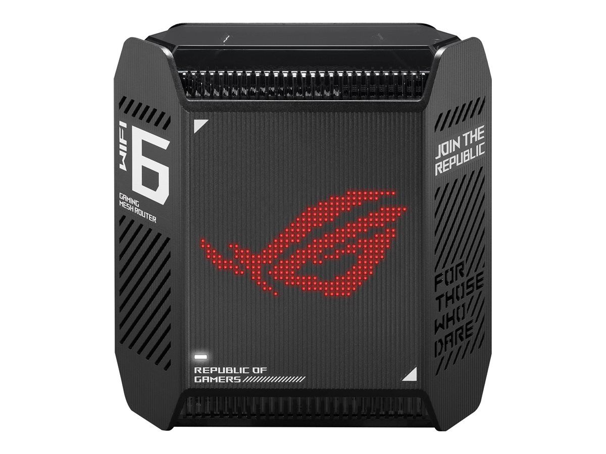 ASUS ROG Rapture GT6 - Système Wi-Fi - (routeur) - jusqu'à 270 m² - maillage 1GbE, 2.5GbE - Wi-Fi 6 - Bi-bande