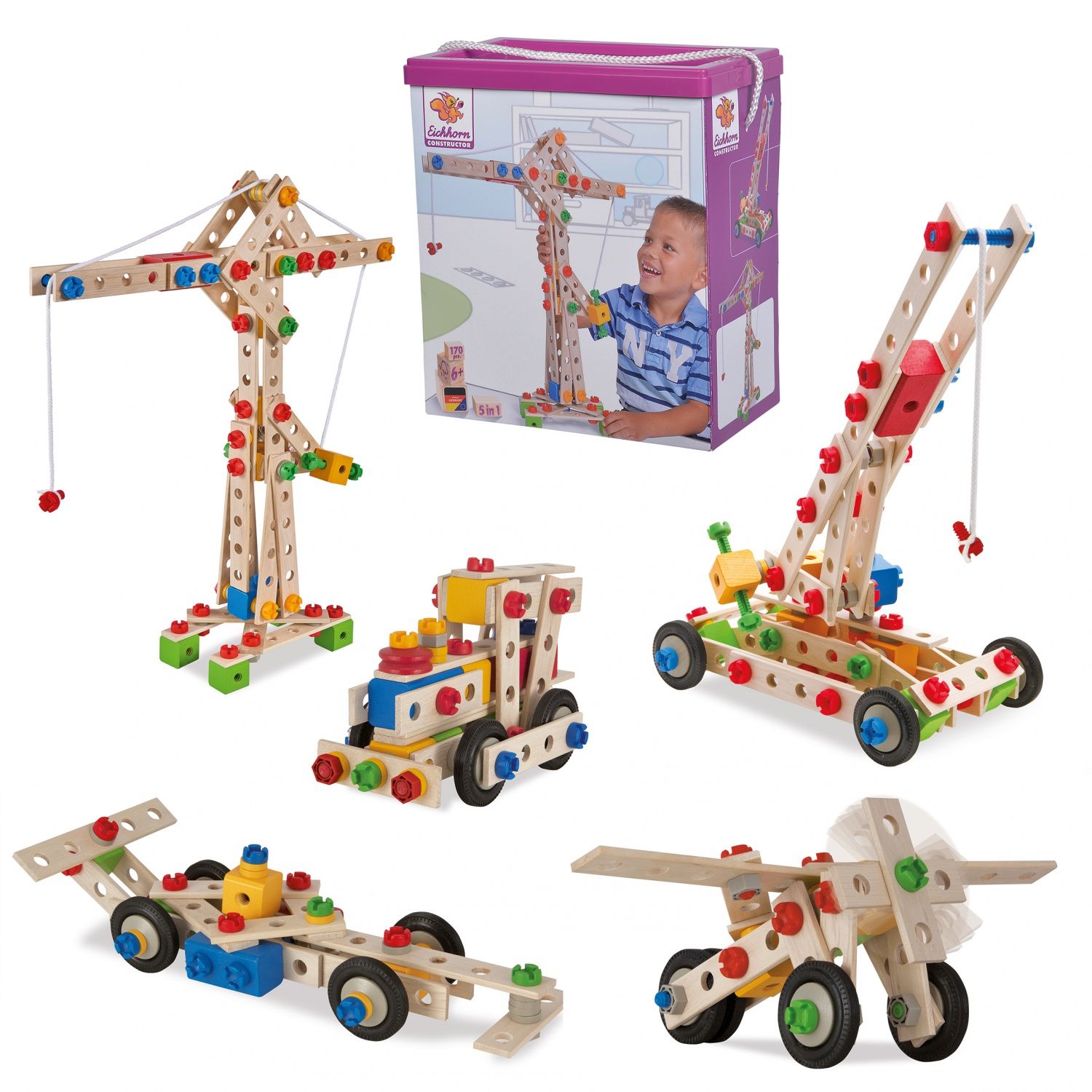 Eichhorn Eh Const. 170pcs Maxi Grue 5en1