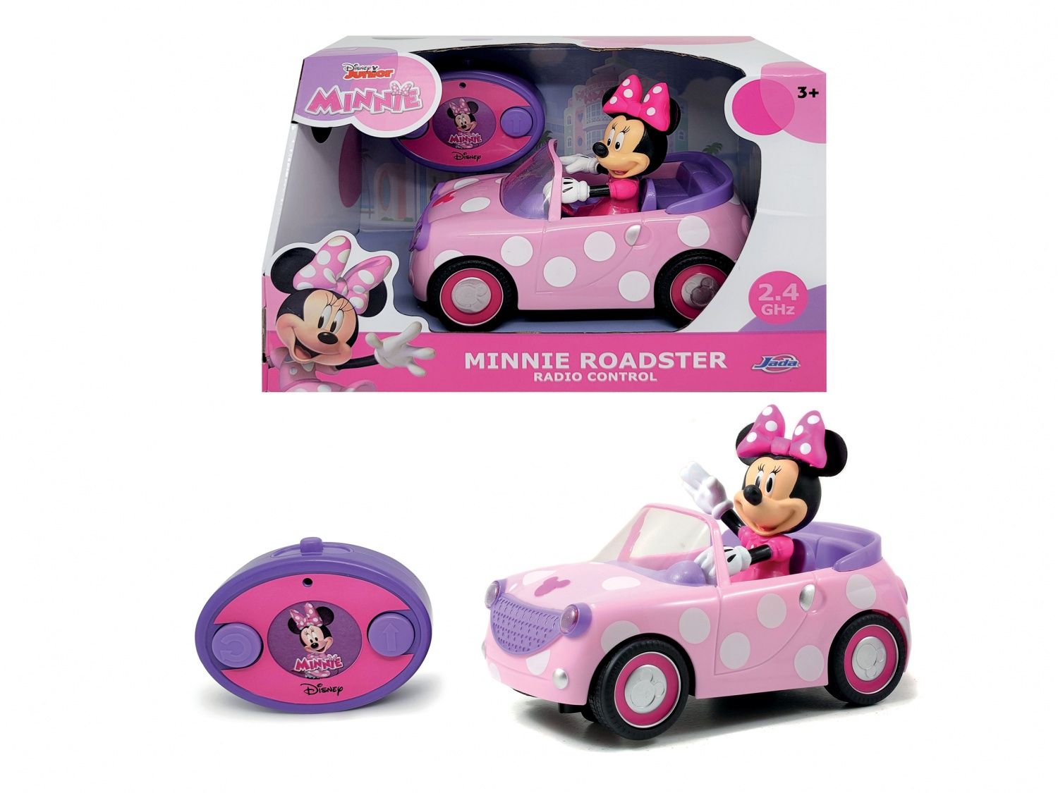 Cars Voiture radiocommandée Majorette Minnie 1 figurine Minnie incluse Pile non incluses - vue 2