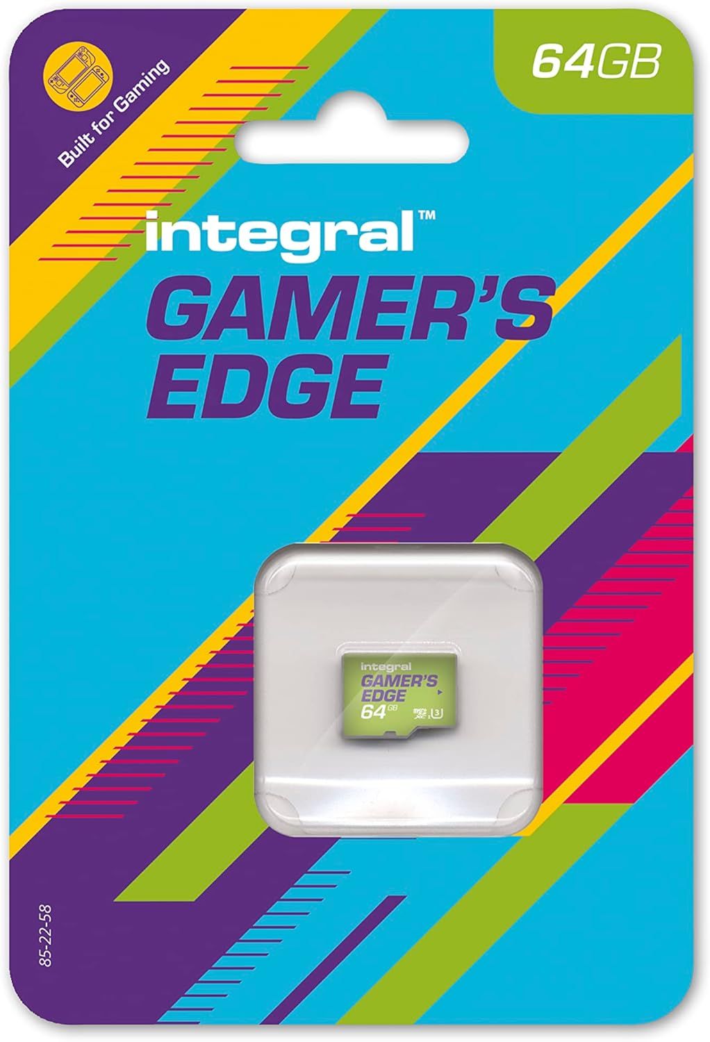 64Gb Gamer'S Edge Carte Micro Sd Pour La Nintendo Switch - Chargez Et Sauvegardez Des Jeux Rapidement Stockez Des Jeux Dlc Et Sauvegardez Des Données Conçu Pour La Nintendo Switch