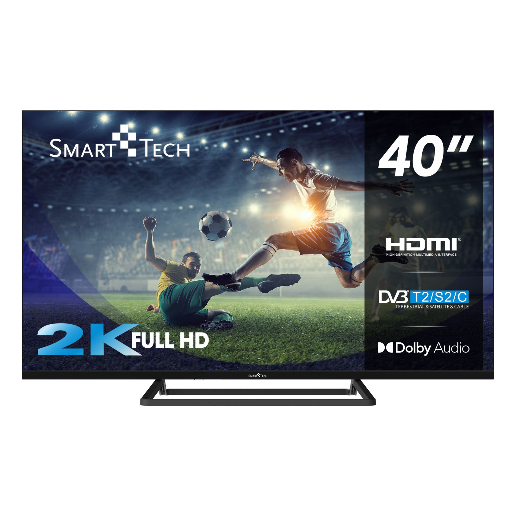 Smart Tech 40FN01V3 40 Full HD LED TV 101cm Triple Tuner Dolby Audio H.265 3xHDMI 2xUSB