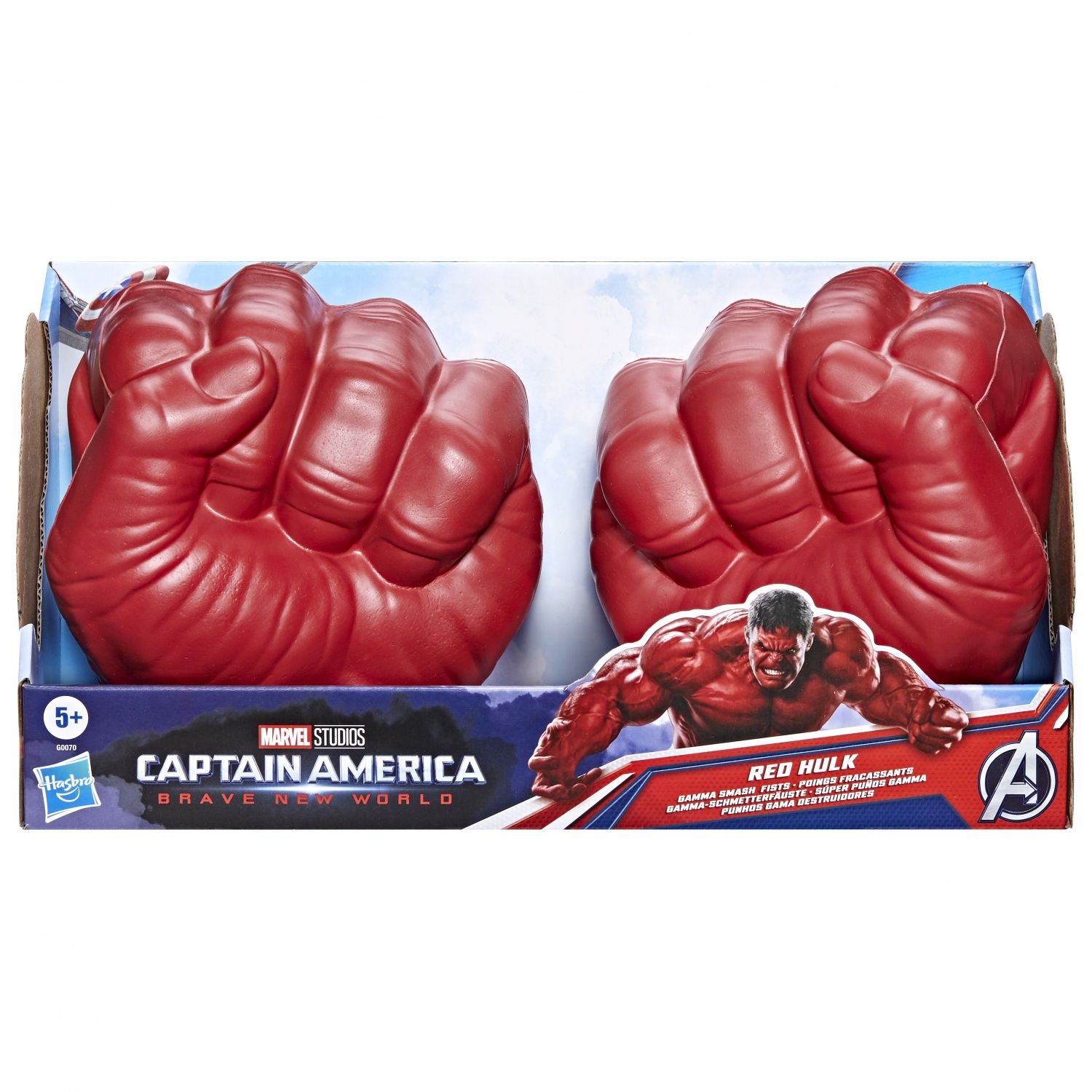 Marvel Avengers Captain America: Brave New World Poings fracassants de Hulk Jouet de déguisement