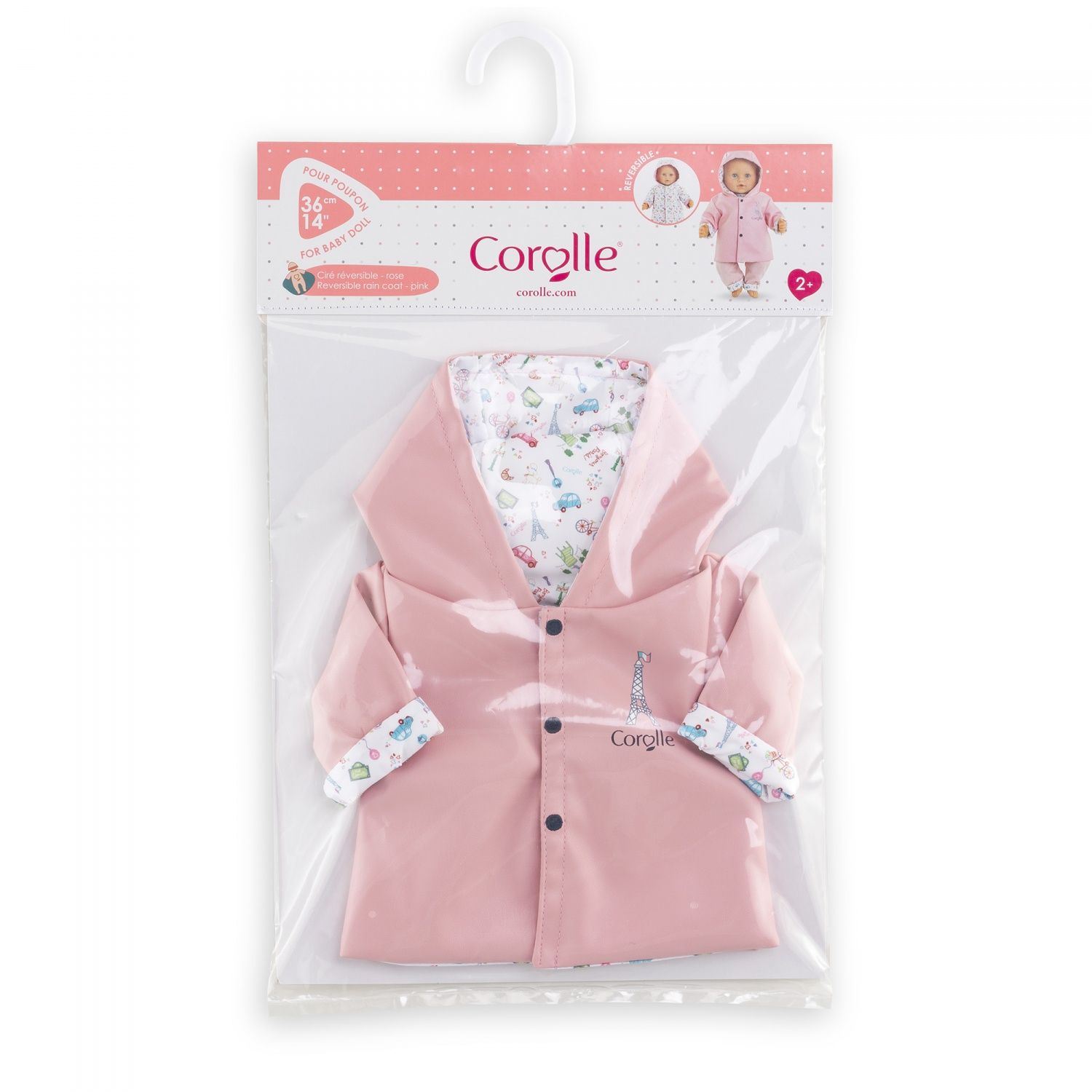 Vêtement pour Grand poupon 36 cm : Ciré réversible Week end à paris Corolle - vue 3