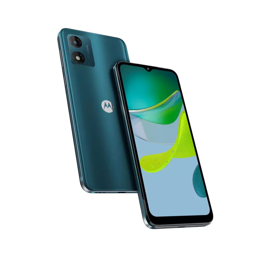 Téléphone mobile moto e13 Aurora Dual Sim Unisoc T606 Processeur 1 60 GHz /Android 13 Go MBG