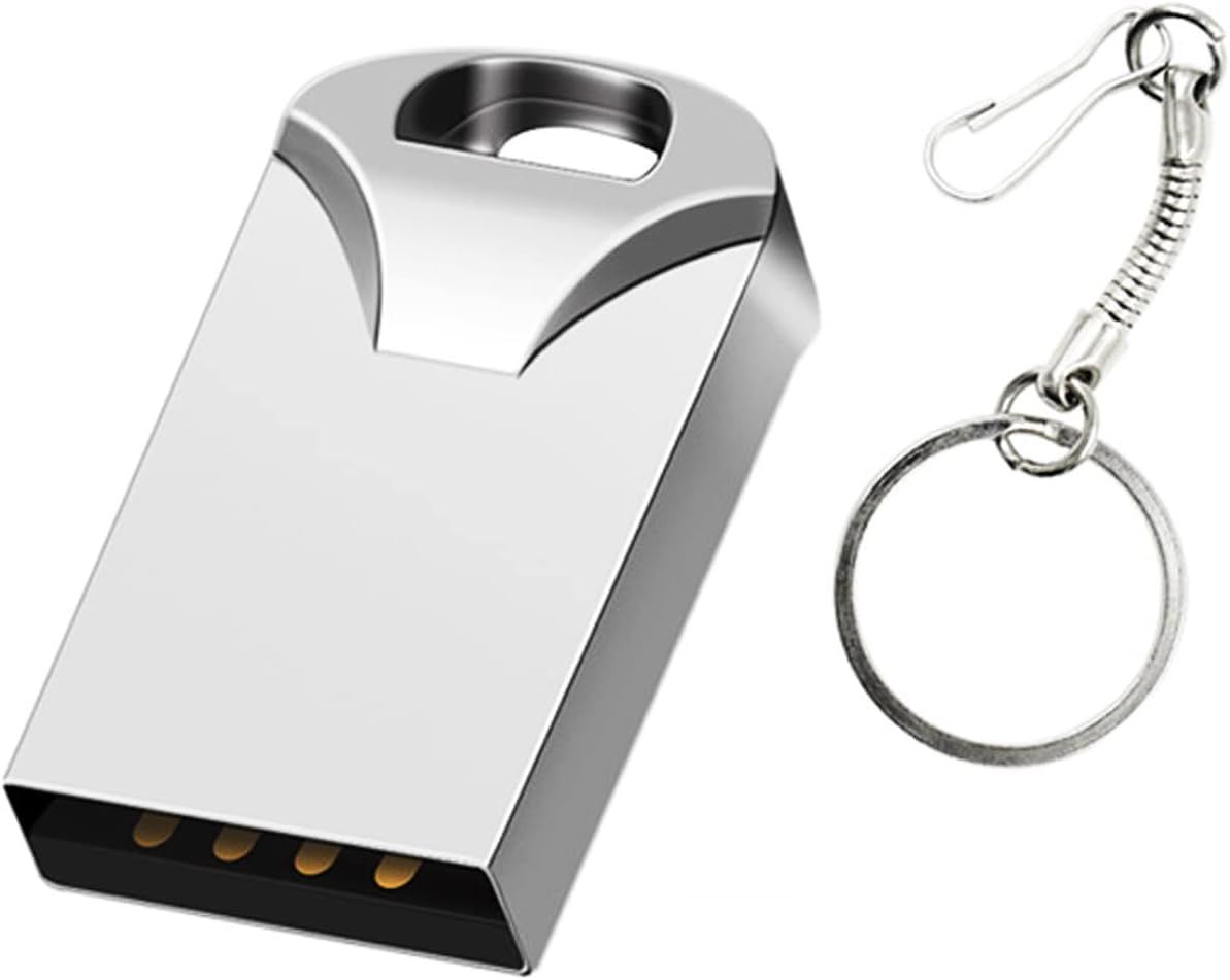 Super Mini Clé Usb Flash Disque U Thumb Drive Suspension Drive Avec Imperméable À L'Eau Et À La Poussière Et Résistant Aux Chocs (Argent 64Gb)