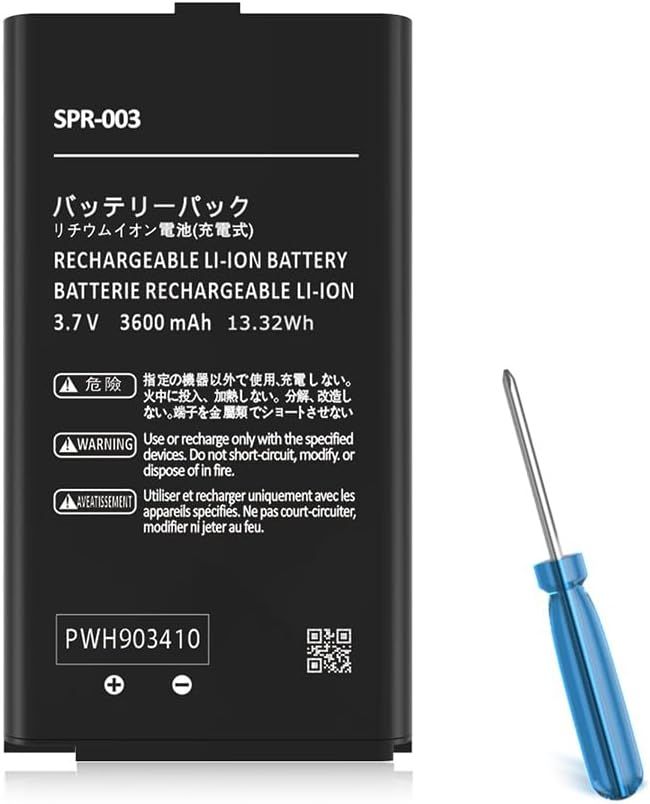 Spr-003 Batterie Pour Nintendo 3ds Xl New 3ds Xl Ll Console De Jeu, Batterie De Remplacement Haute Capacité 3600mah Pour Nintendo Switch Console De Jeu Spr-003 Batterie Avec Kit D'outils De Répa