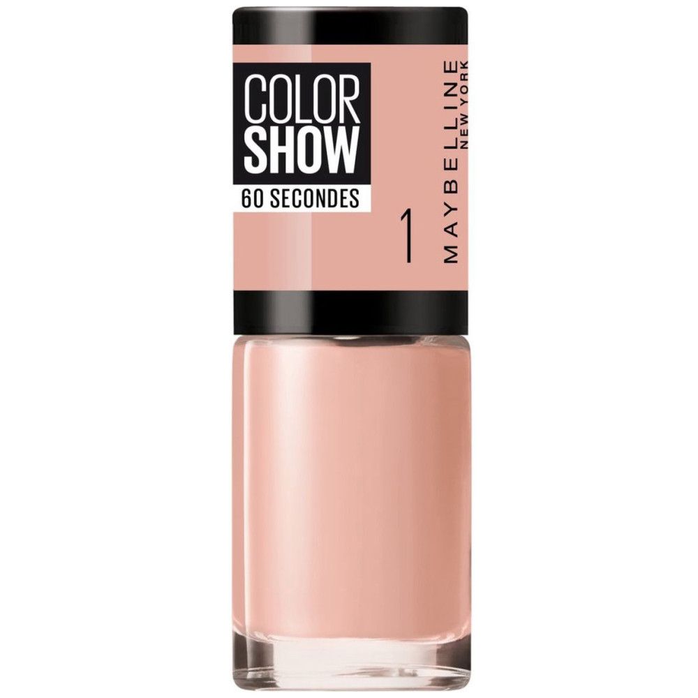 Maybelline New York Color Show Vernis à Ongles Formule CouvranteSéchage Express 01 Go Bare 1 Unité