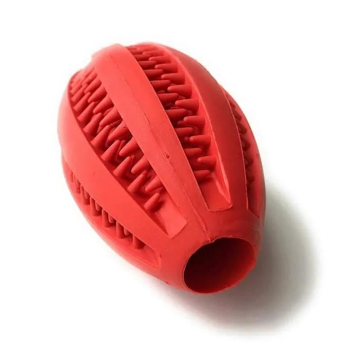 Comparer les prix de 11*6cm Rugby Jouet Chiot Balles Caoutchouc Dents Soins Dentaires Mâcher Balle Chat Chien Boules Animaux Entraînement Chercher Roug