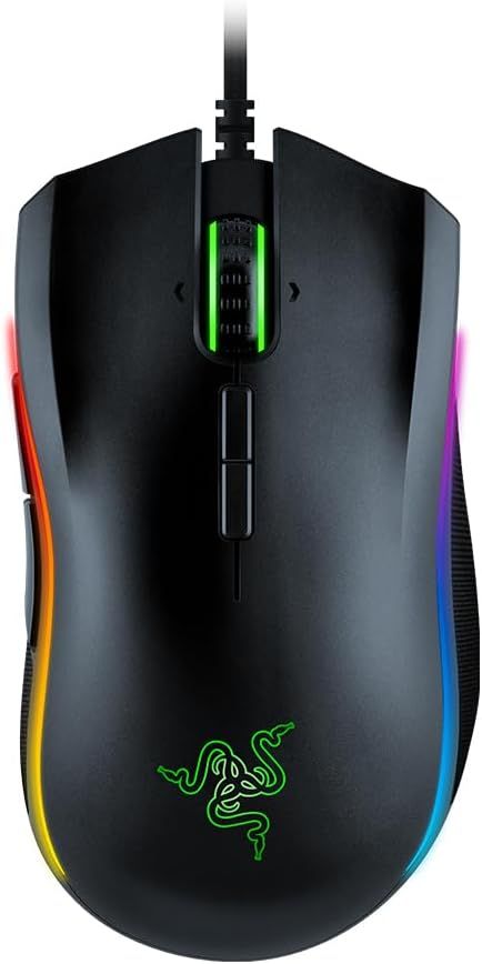 Mamba Elite-Souris Filaire(Avec 9 Boutons Mecaniques Programmables,Capteur Optique Avec Illumination Chromatique Rgb Et 16.000 Dpi)