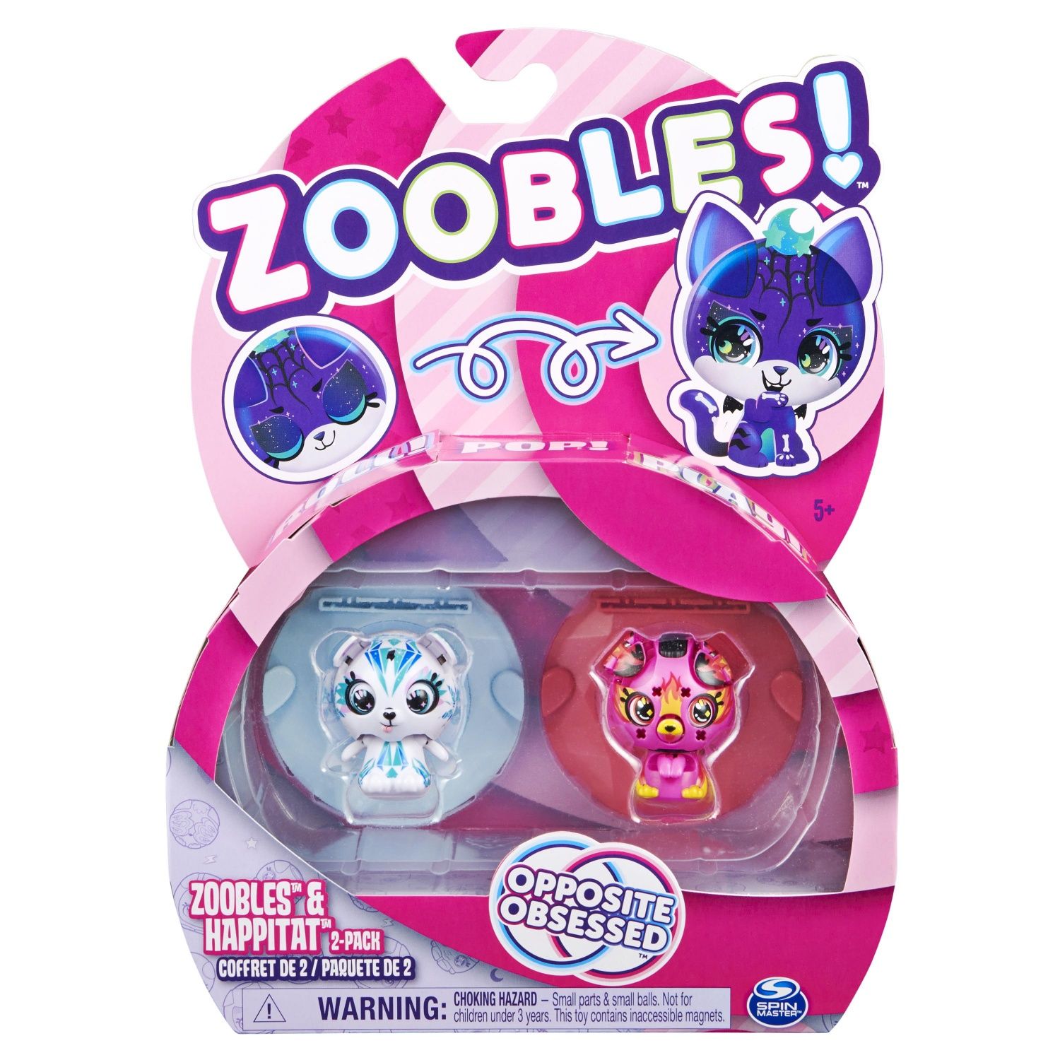 Spin Master Zoobles Animaux Pack De 2 Assort