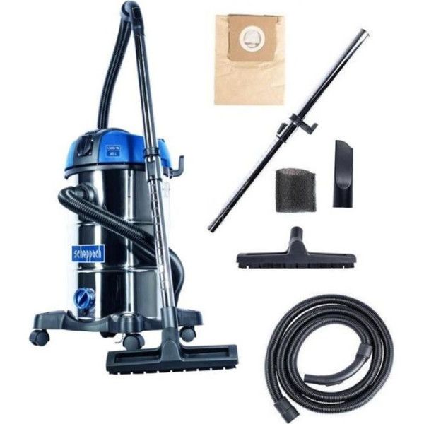 Aspirateur eau et poussière SCHEPPACH NTS30 Premium Cuve inox