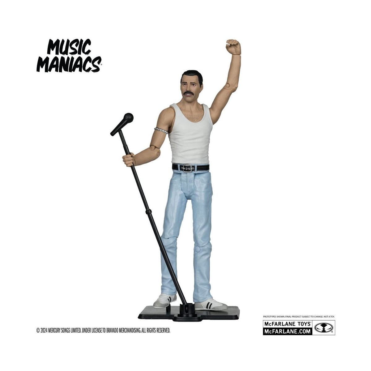 Freddie Mercury - Figurine Music Maniacs Rock Freddie Mercury 15 Cm