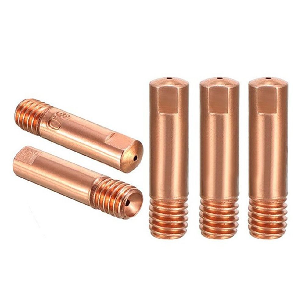 5 pièces pointe gaz buse pour MB-15AK 14AK MIG/MAG torche de soudage Contact pointe gaz buse 0.6/0.8/0.9/1.0/1.2mm accessoires de soudure - Type 0.8mm