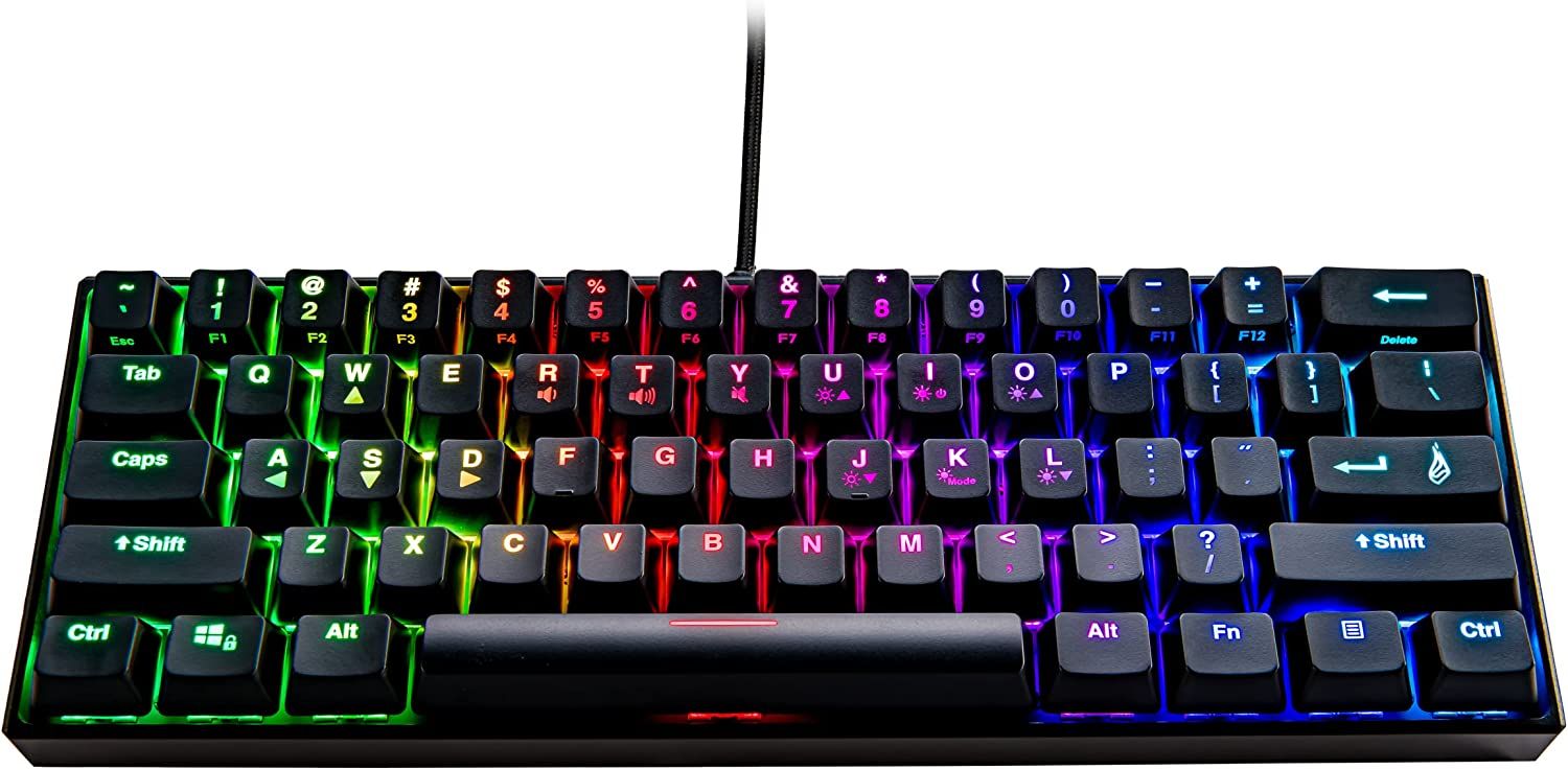 VERBATIM 48713 CLAVIER RVB M1 QWERTY US AN