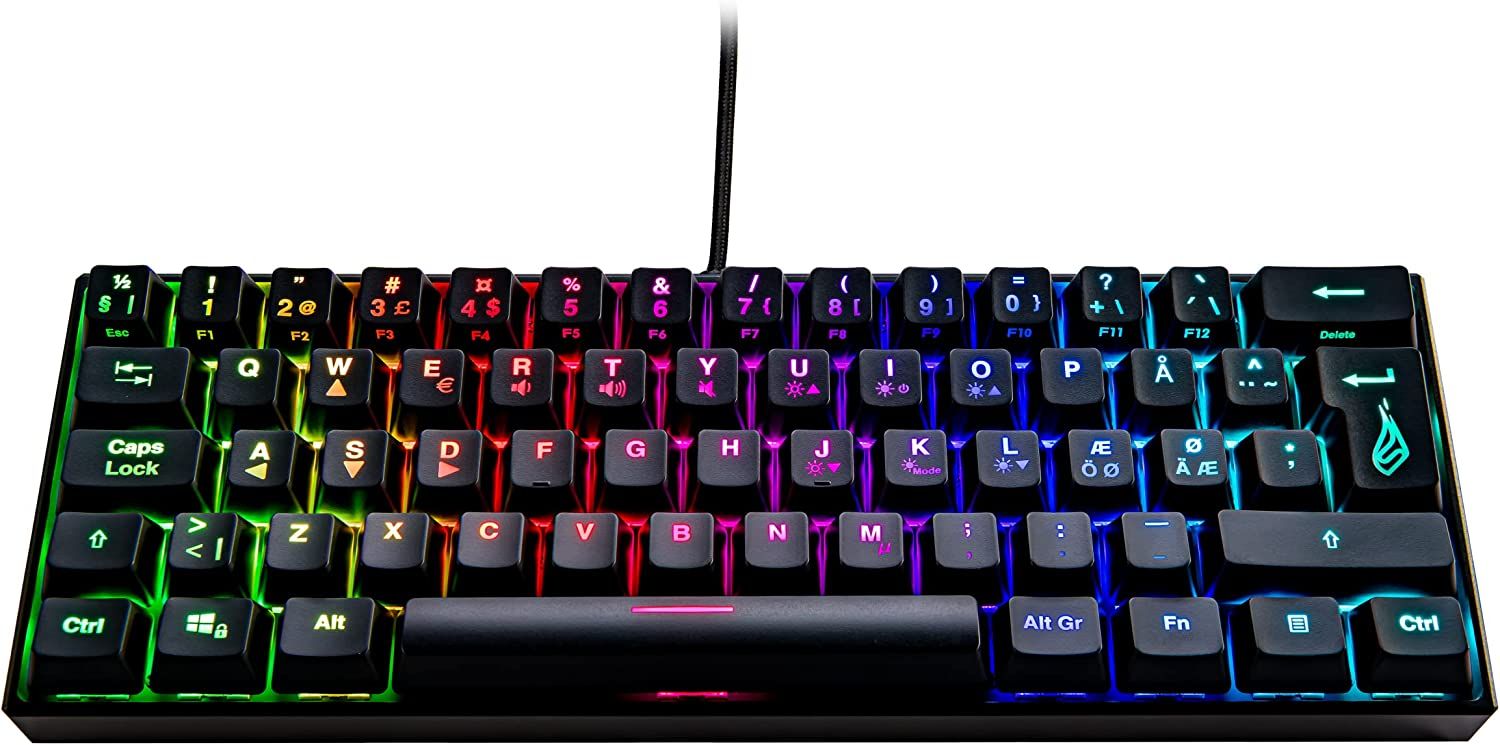 VERBATIM 48714 CLAVIER RVB M1 QWERTY NORDI