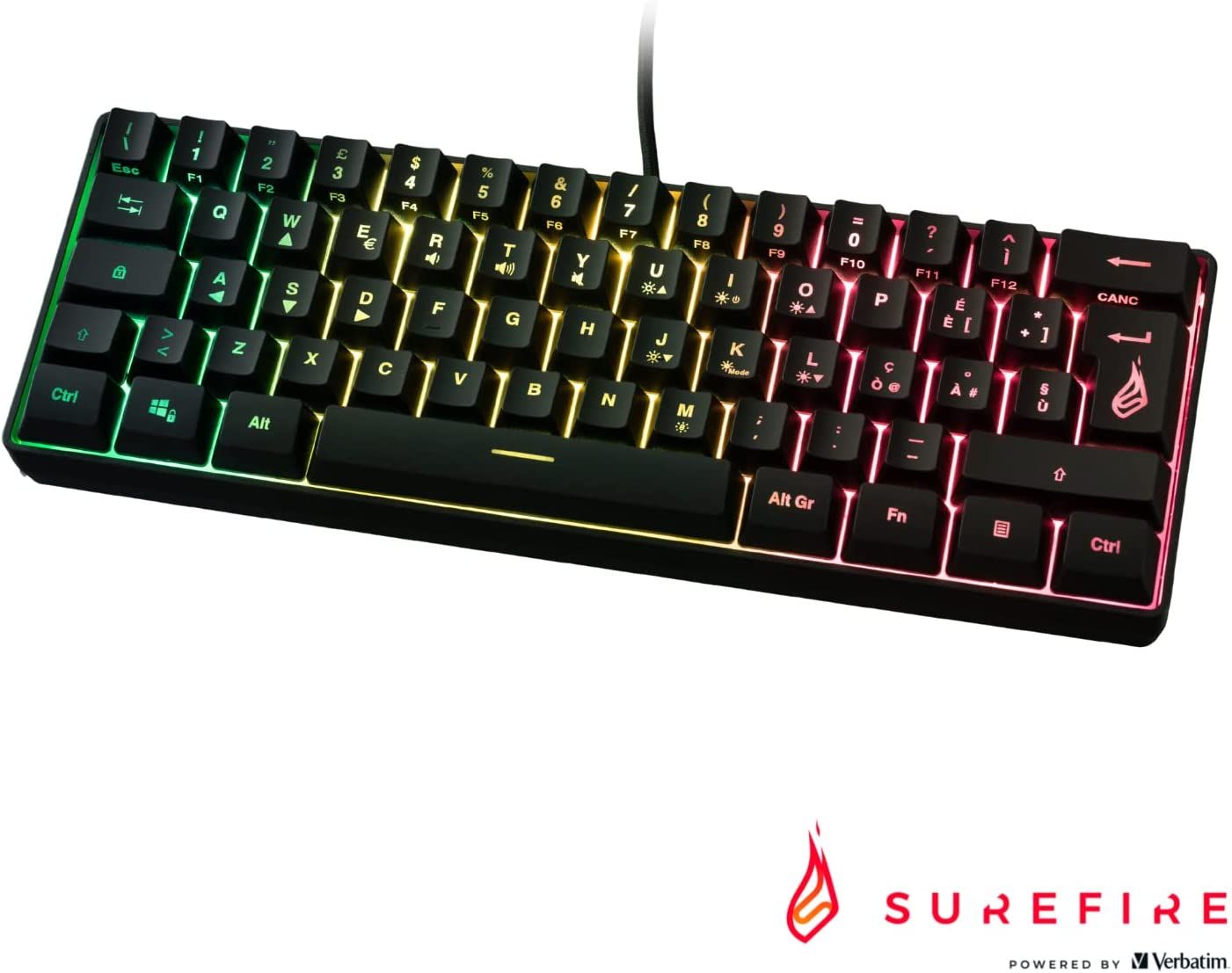 SureFire KingPin X1 clavier Jouer USB AZERTY Français Neuf - vue 2